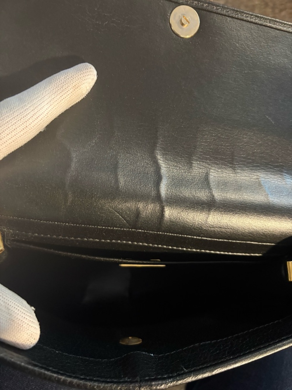 Christian Dior vintage two tone brown and black leather crossbody EUC - Picture 15 of 17